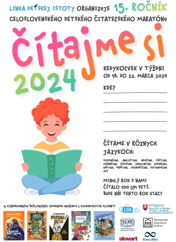 Celoslovenský detský čitateľský maratón “Čítajme si…” 2024 - Obrázok 1