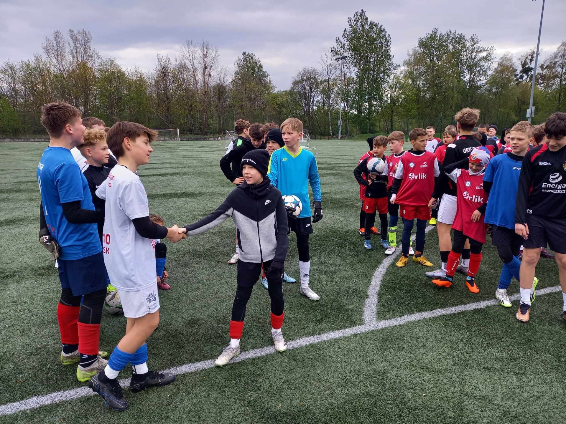 Mecz piłki nożnej - finały Słupskiej Olimpiady Młodzieży