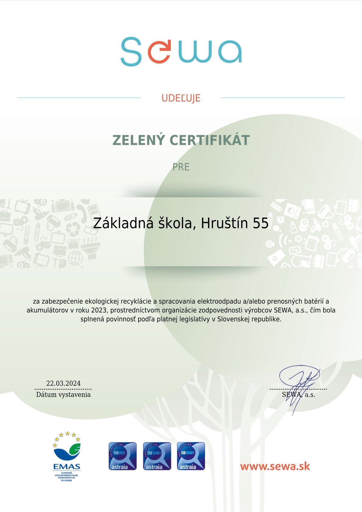 Zelený certifikát - Obrázok 1