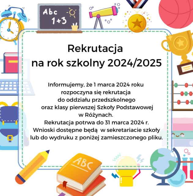 Rekrutacja na rok szkolny 2024/2025 - Obrazek 1
