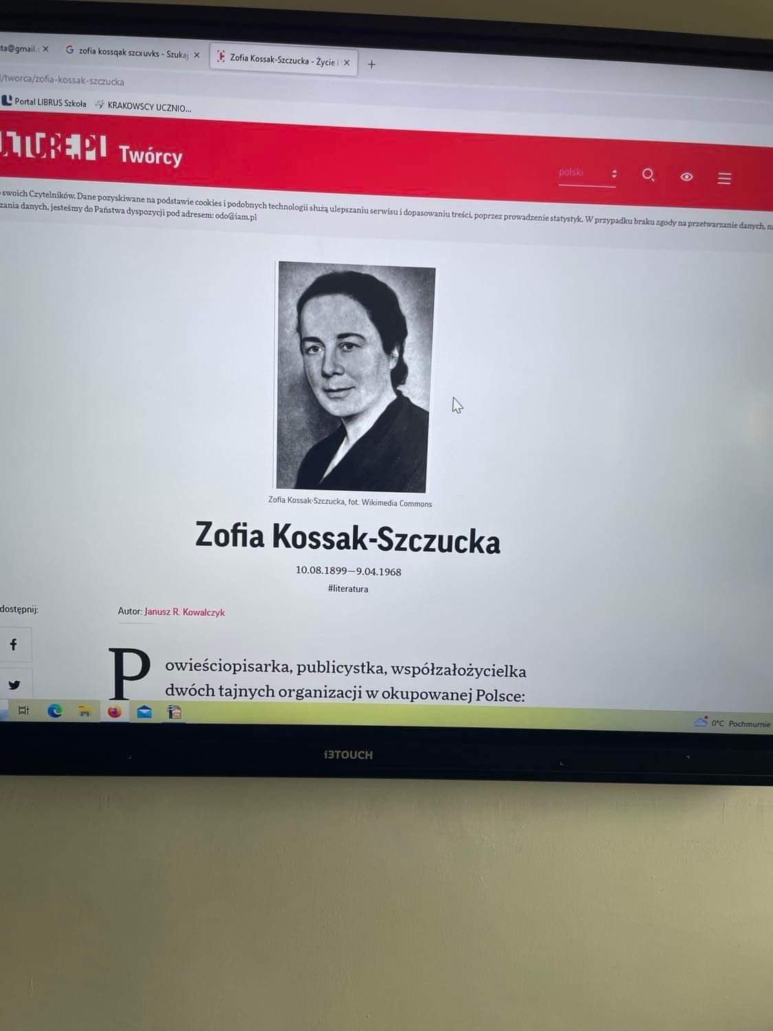 Projekt Zofia Kossak- Szczucka realizowany w klasie 5 🥰🥰🥰 - Obrazek 1