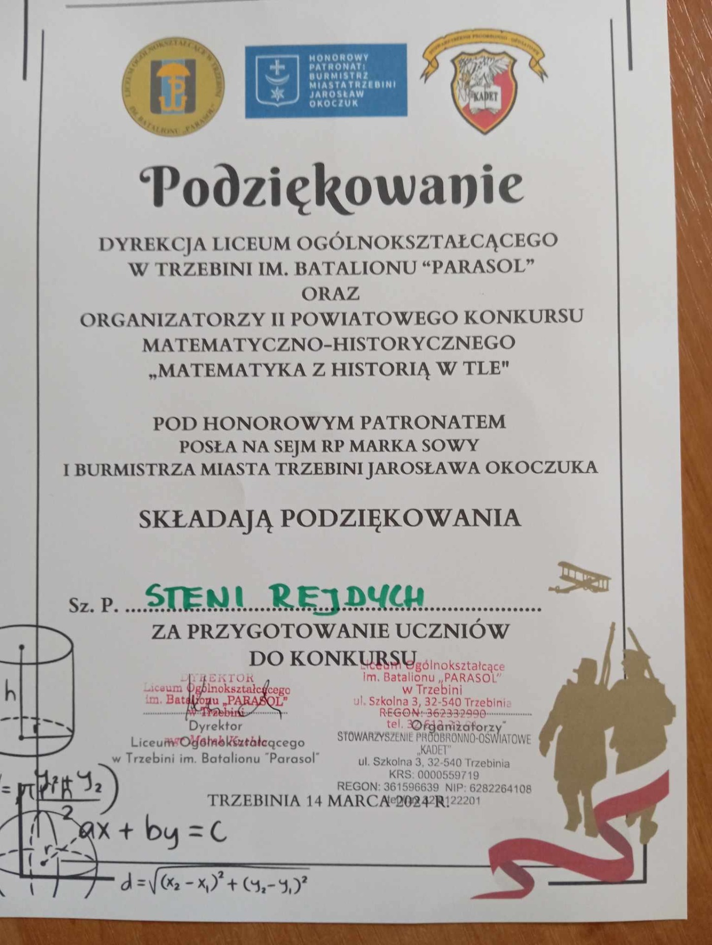II Powiatowy Konkurs Matematyczno - Historyczny. - Obrazek 5