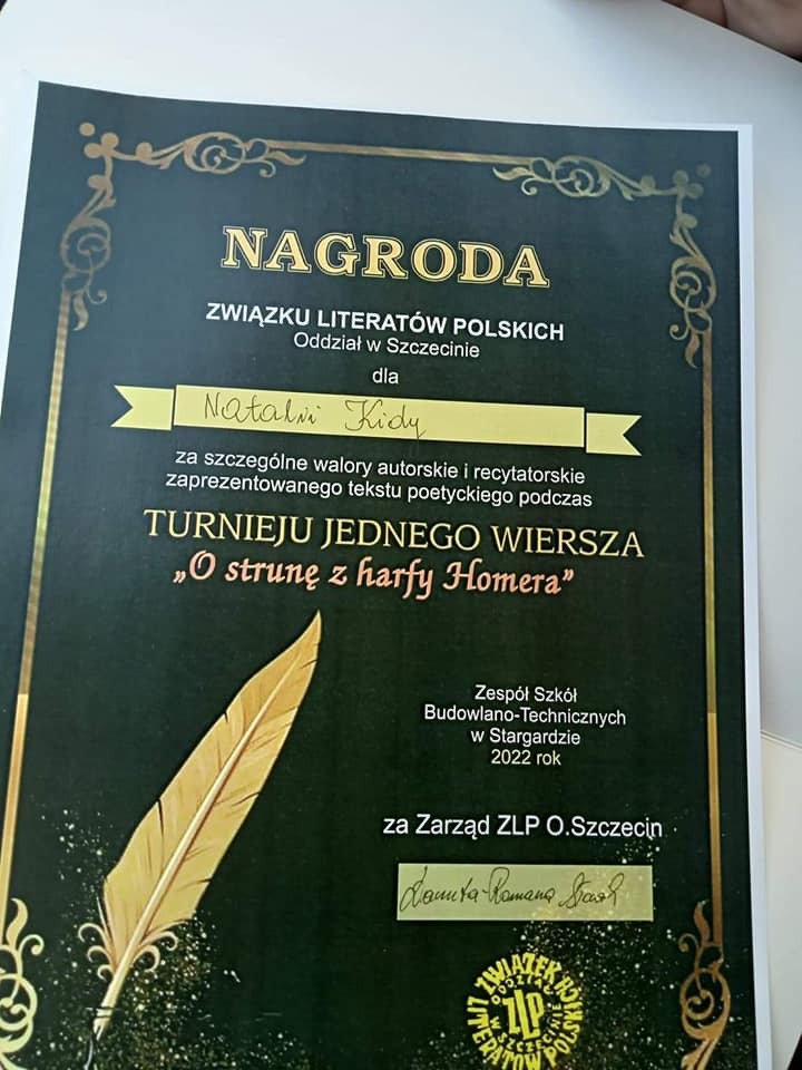 Nagroda Związku Literatów Polskich.  - Obrazek 1