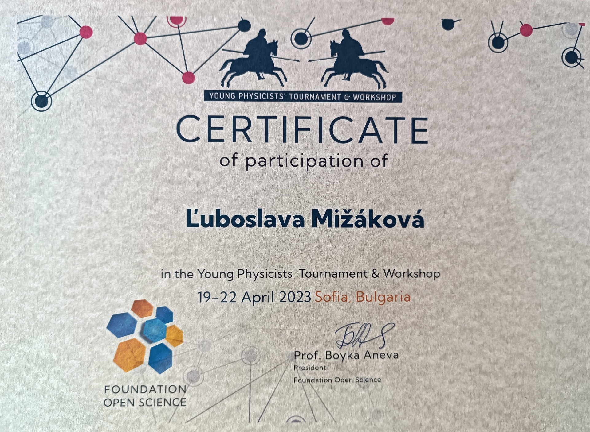Medzinárodný Turnaj mladých fyzikov Sofia 2023  - Obrázok 1