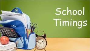 School Timings 2022-23 - Image 1